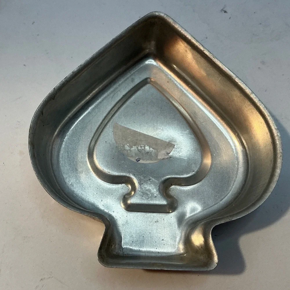 Vintage Playing Card Suit Mini Cake Jello Molds‎ Aluminum Set of 4